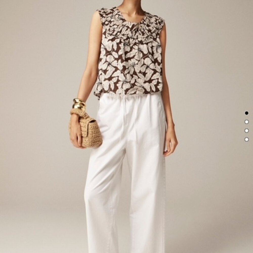 J. Crew Rosalie top in floral cotton voile Sz XXS CA618  NWT